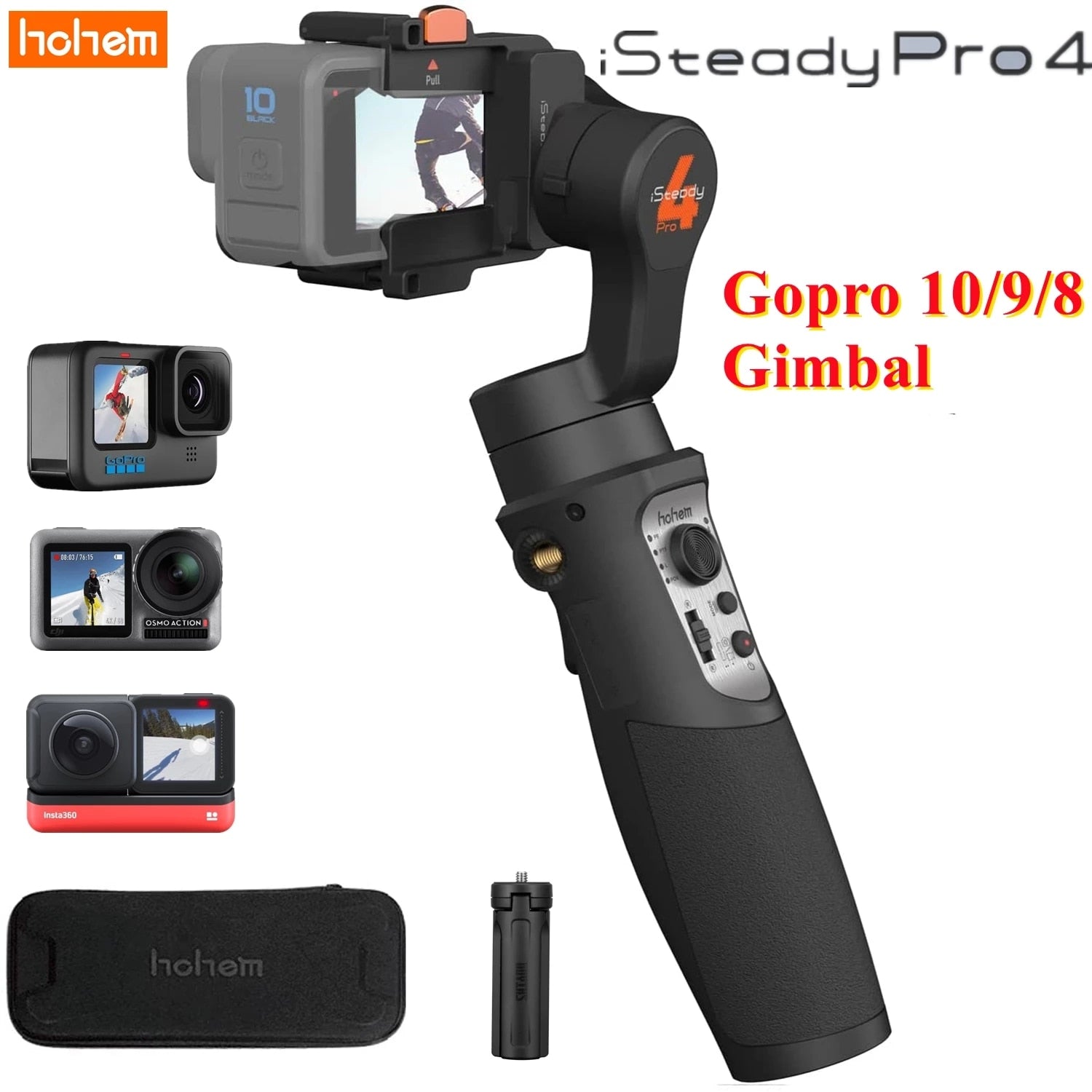 Gopro 10 Gimbal 3-Axis Handheld Action Camera Stabilizer for Gopro