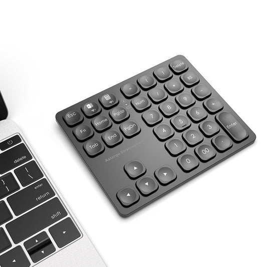 Bluetooth Number Pad,Rechargeable Wireless Numeric Keypad ,External Numpad Keyboard Data Entry for MacBook,Mac