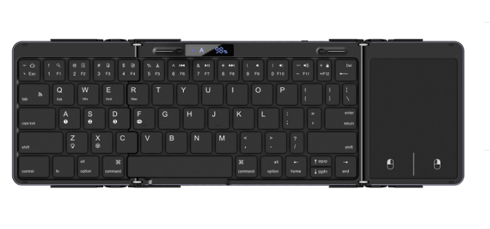 Bluetooth Wireless Folding Touchpad Keyboard with Backlit