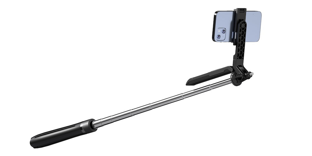 AS-B18 Extendable Selfie Stick Tripod with Wireless Remote and Tripod Stand