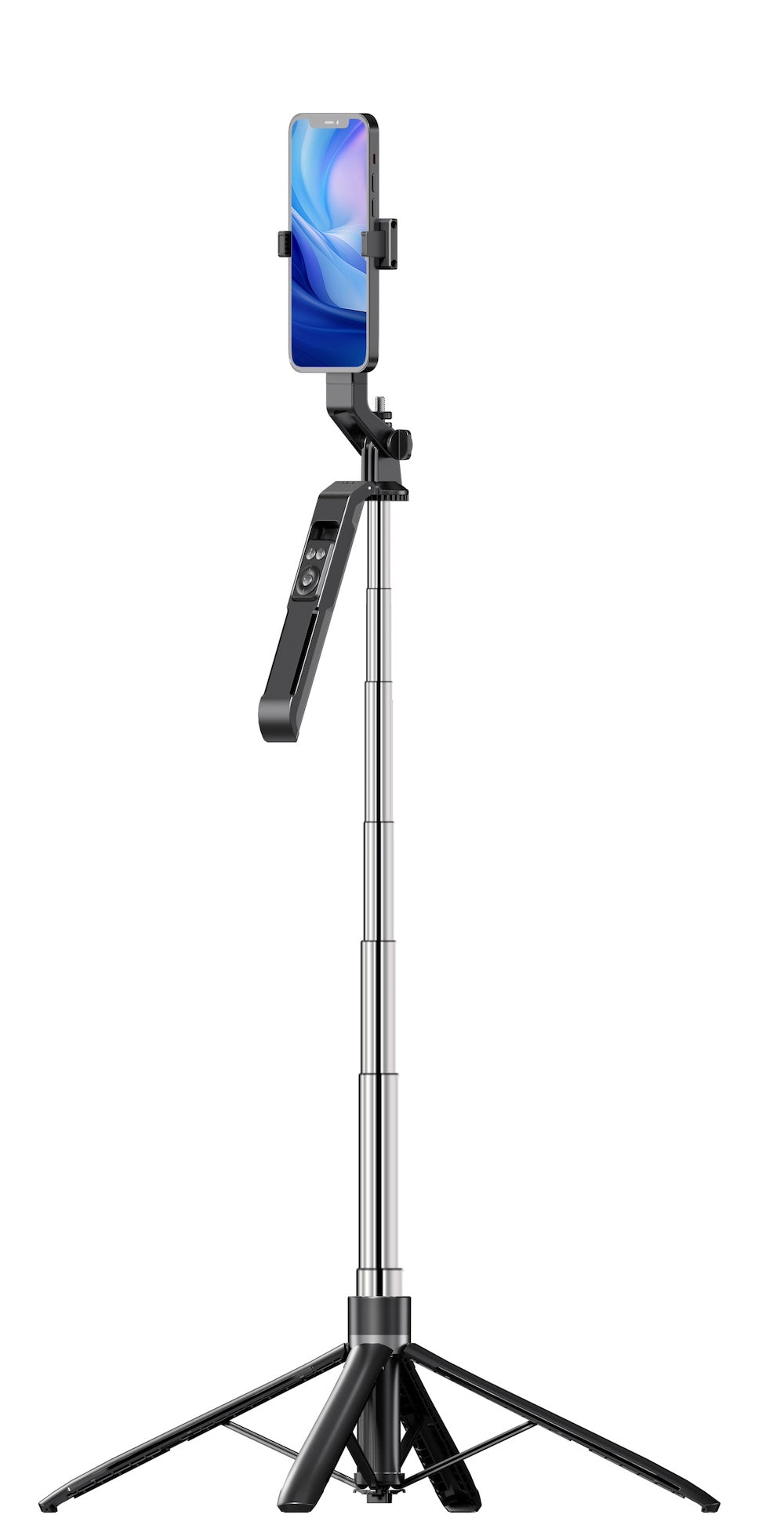 AS-B18 Extendable Selfie Stick Tripod with Wireless Remote and Tripod Stand