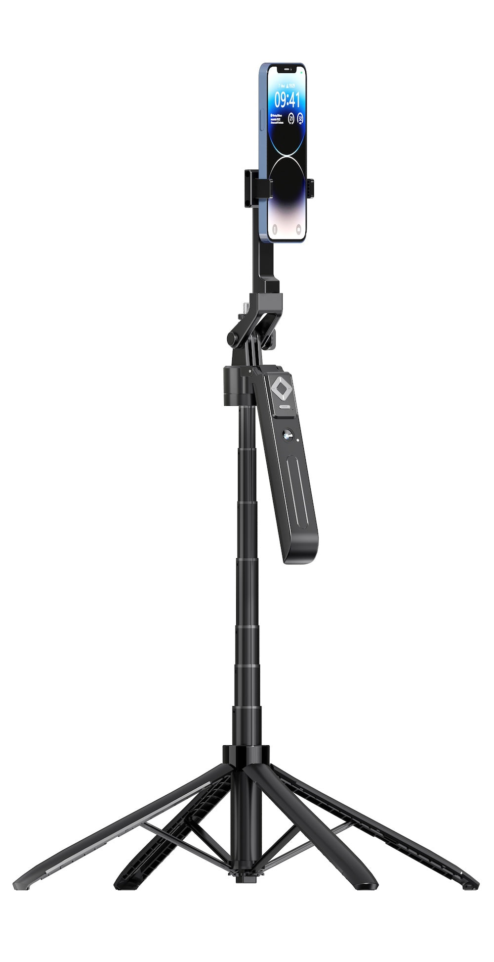 AS-Q18 Extendable Auto Face Tracking Tripod 360° Rotation with Light, No App