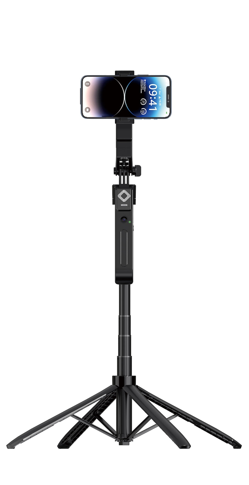 AS-Q18 Extendable Auto Face Tracking Tripod 360° Rotation with Light, No App