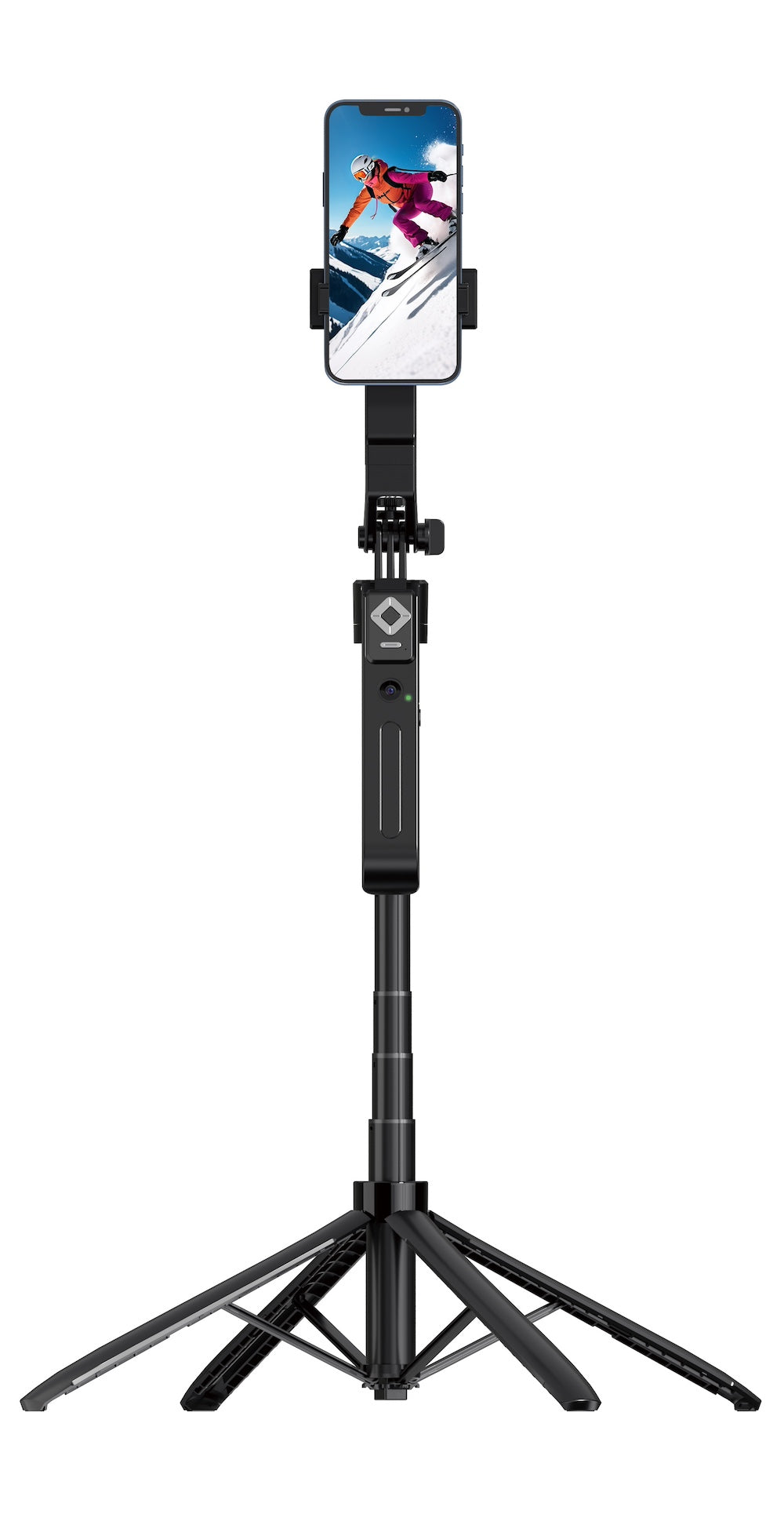 AS-Q18 Extendable Auto Face Tracking Tripod 360° Rotation with Light, No App