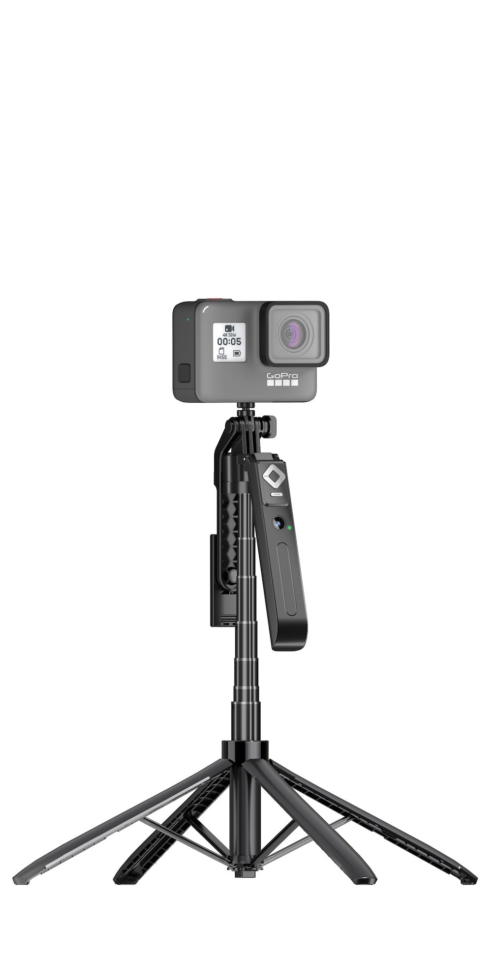 AS-Q18 Extendable Auto Face Tracking Tripod 360° Rotation with Light, No App