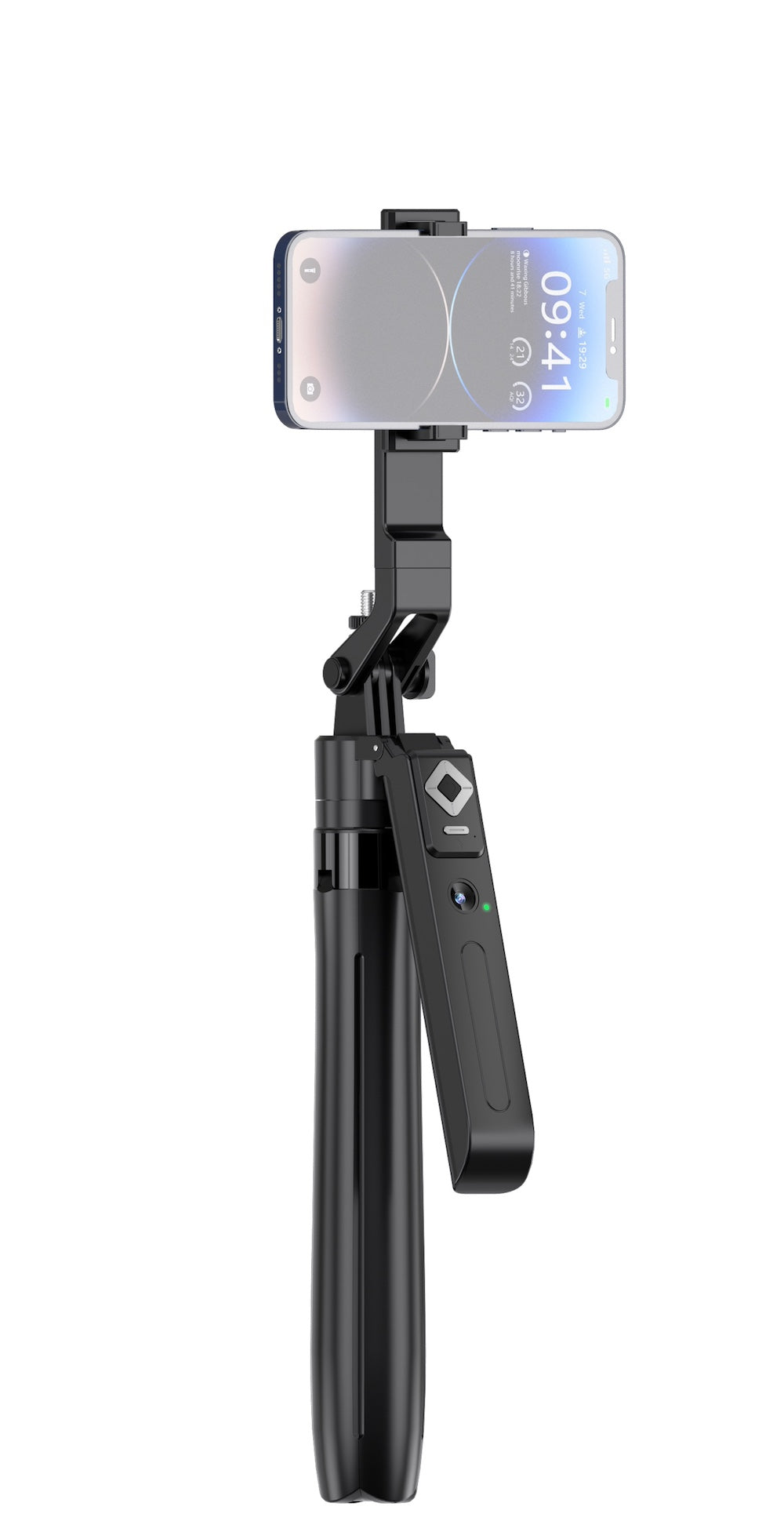 AS-Q18 Extendable Auto Face Tracking Tripod 360° Rotation with Light, No App