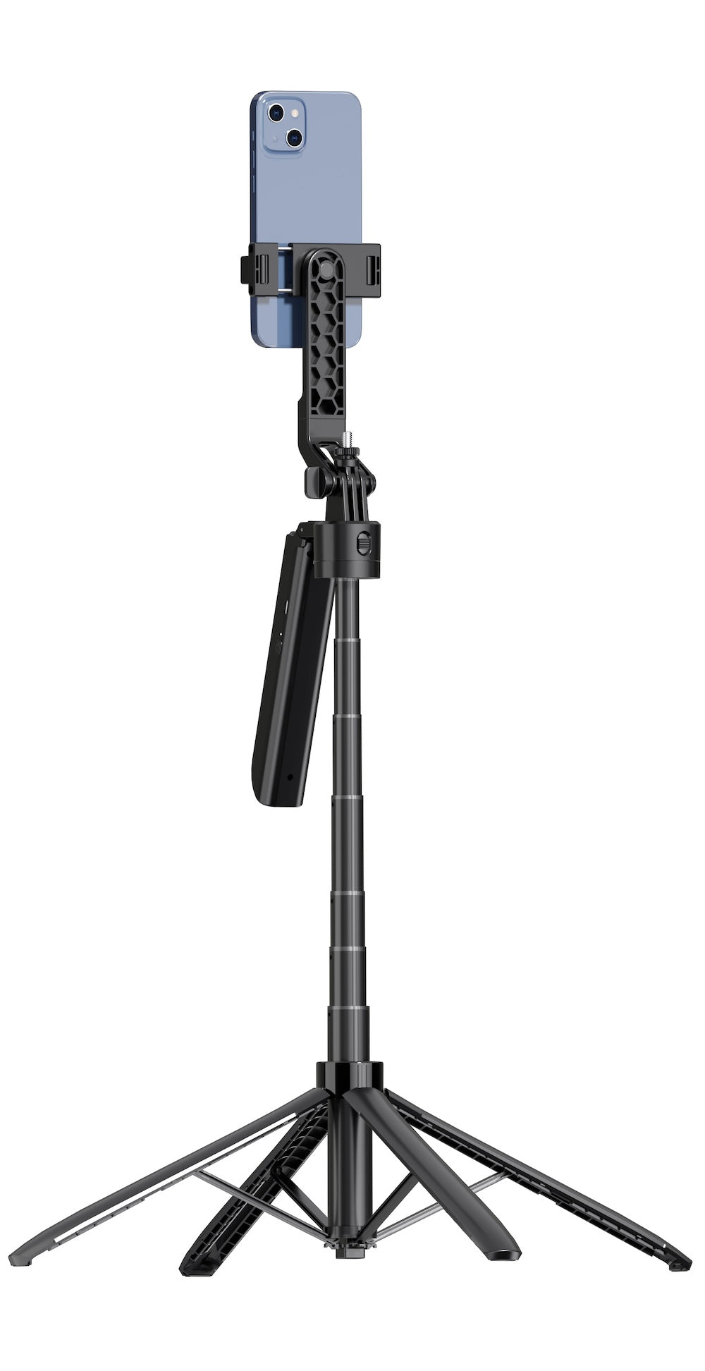 AS-Q18 Extendable Auto Face Tracking Tripod 360° Rotation with Light, No App