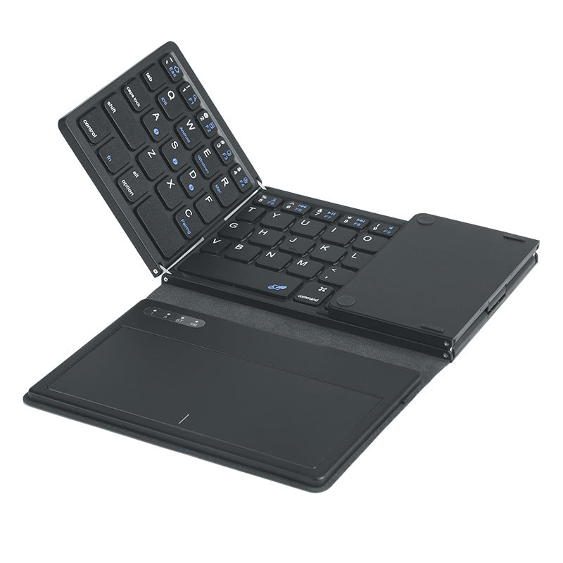 Bluetooth Wireless Folding Full-size Keyboard with Touchpad