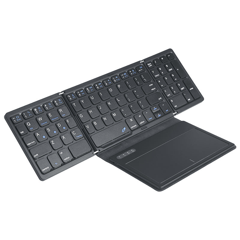 Bluetooth Wireless Folding Full-size Keyboard with Touchpad