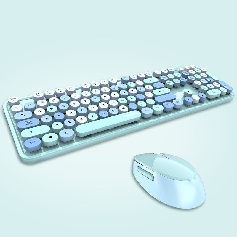 Retro Keyboard + Mouse Combo