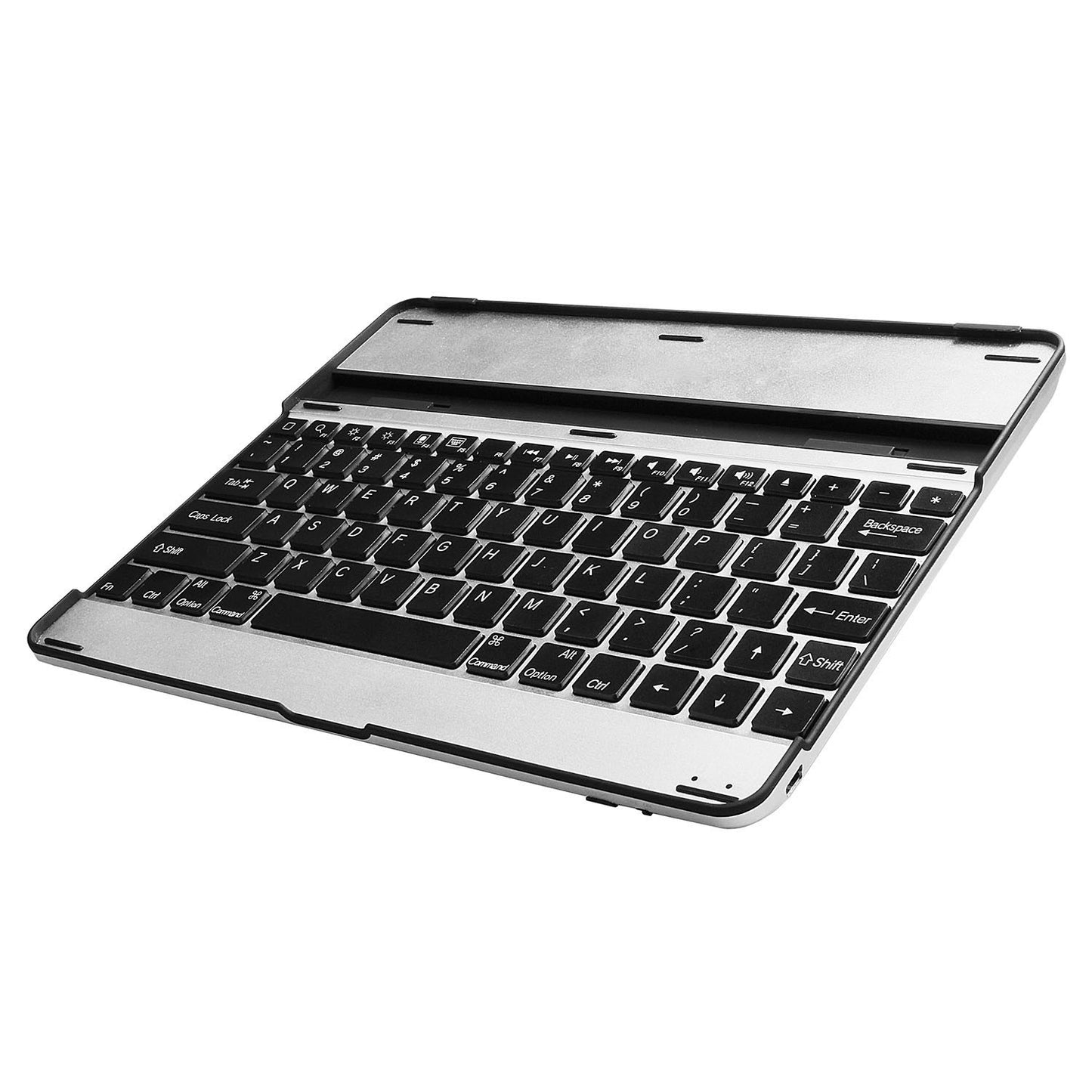 Silver and black  aluminum alloy Wireless keyboard tablet cover