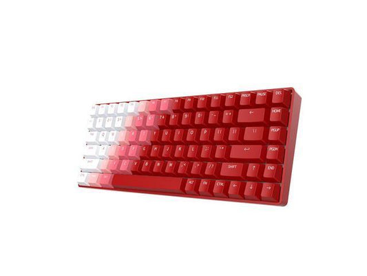 Dareu A84 china-red Tri-mode Connection 100% Hotswap RGB LED Backlit Mechanical Gaming Keyboard With Customized TTC Flame Red Switch