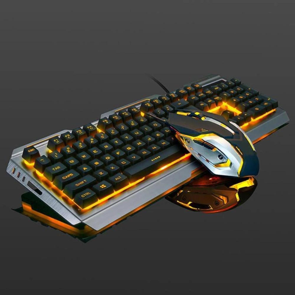 Premium Metal Gaming Keyboard and Mouse Set by Ninja Dragons V1X