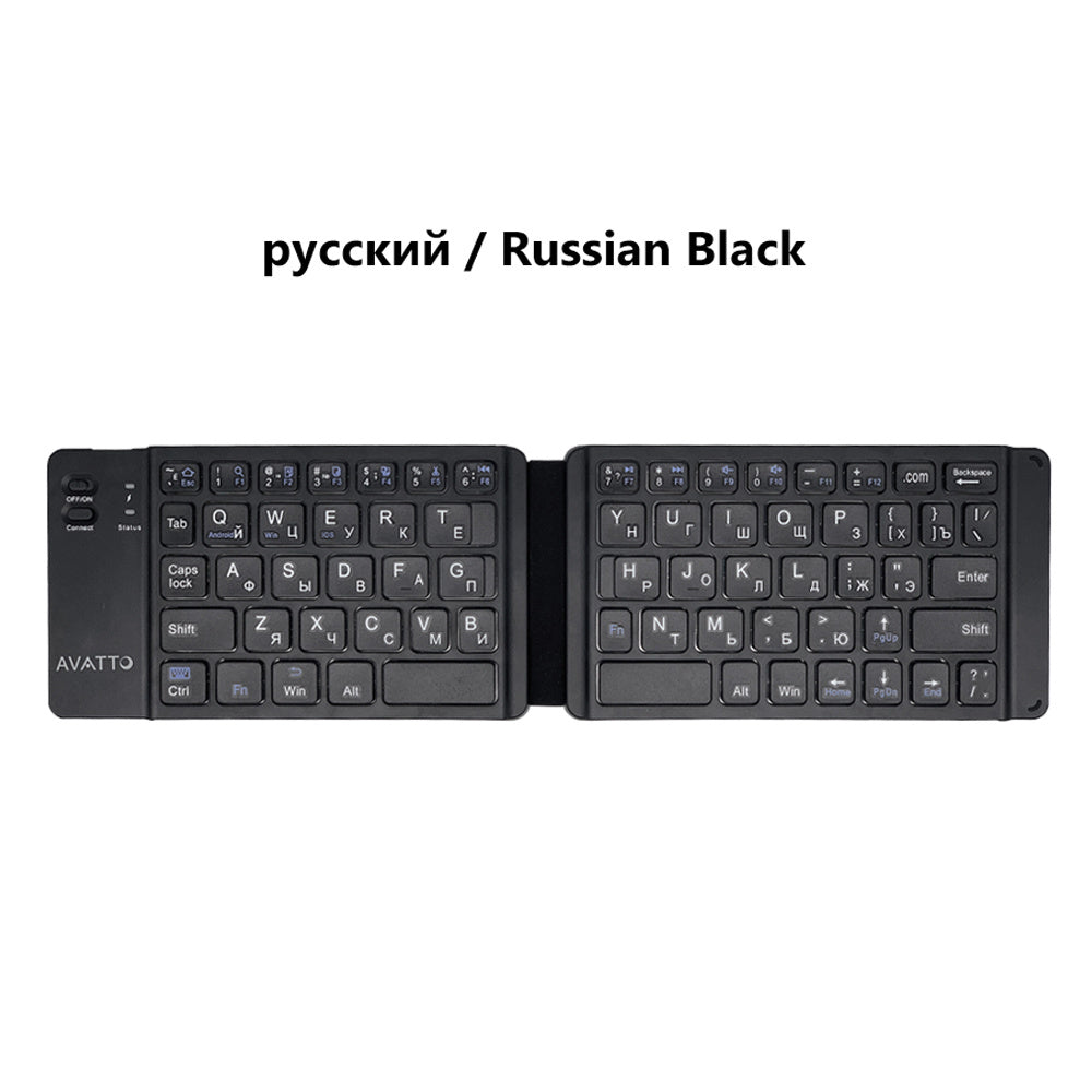 Light-Handy Mini Wireless Bluetooth Folding Keyboard; Foldable Wireless Keypad for IOS/Android/Windows ipad Tablet phone