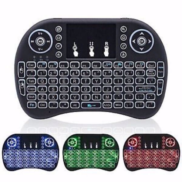 {Prohibited from sale on Amazon } Mini i8 Wireless Keyboard 2.4G with Touchpad for PC BACK LIGHT Kodi Media Box