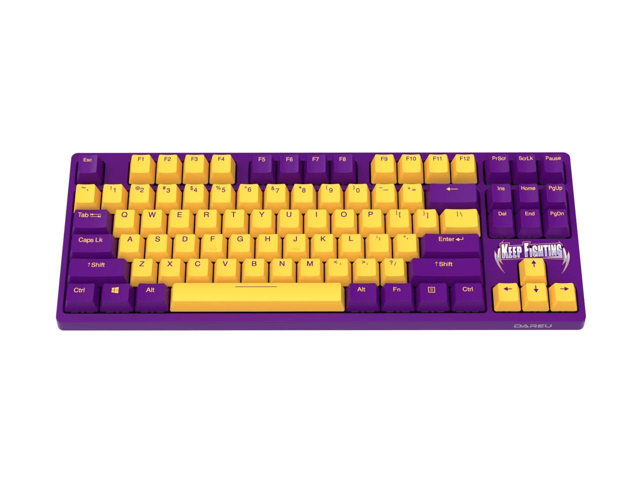 Dareu A87 violet switch Wired Mechanical Gaming Keyboard 87 Macro recording Keys N-Key RollOver Keypads with PBT Keycaps