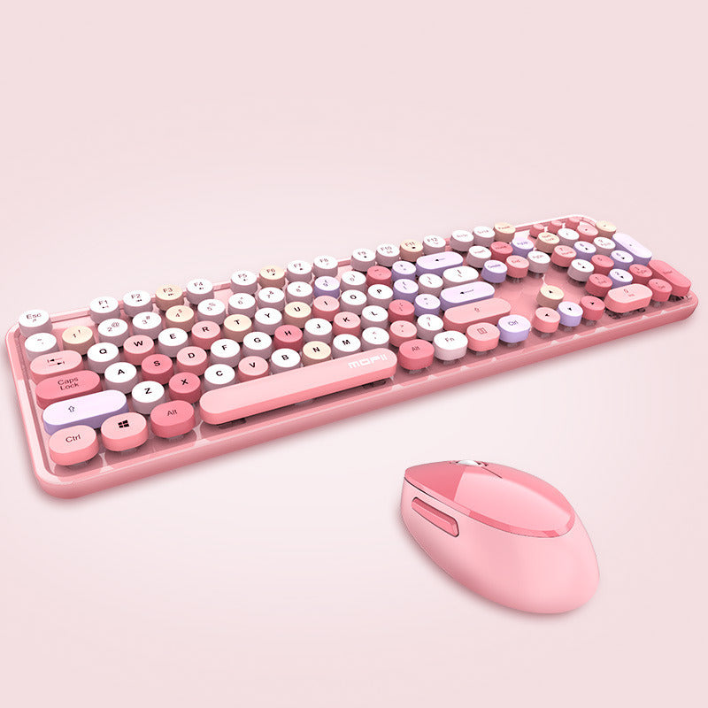 Retro Keyboard + Mouse Combo