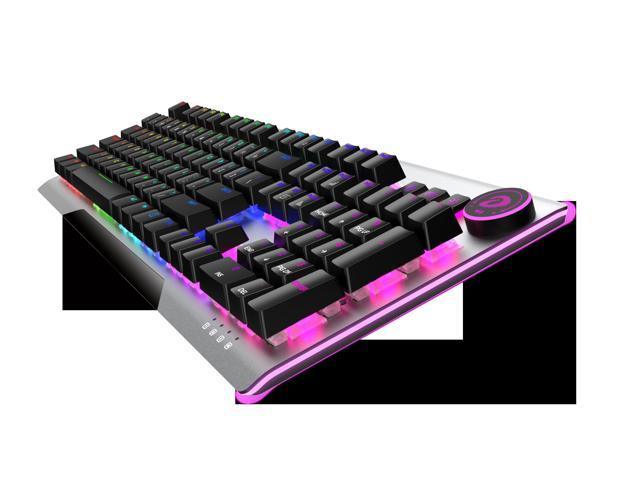 Dareu EK925 II Mechanical Gaming Keyboard RGB LED Rainbow Backlit Wired Keyboard with Yellow Switches for Windows Gaming PC (104 Keys;  Black)