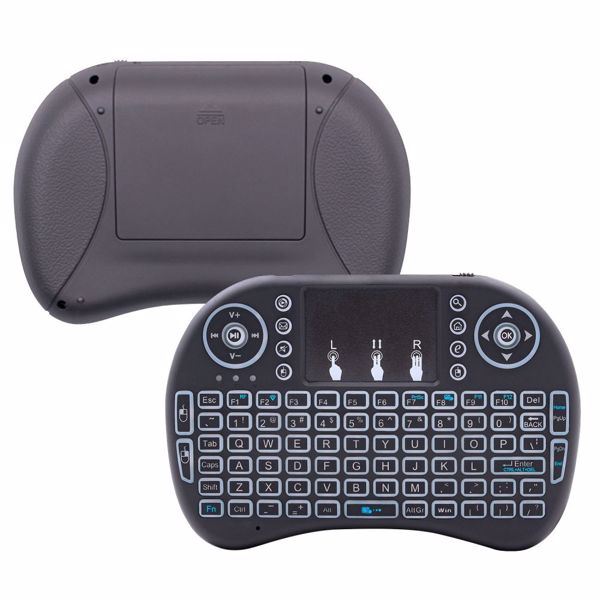 {Prohibited from sale on Amazon } Mini i8 Wireless Keyboard 2.4G with Touchpad for PC BACK LIGHT Kodi Media Box