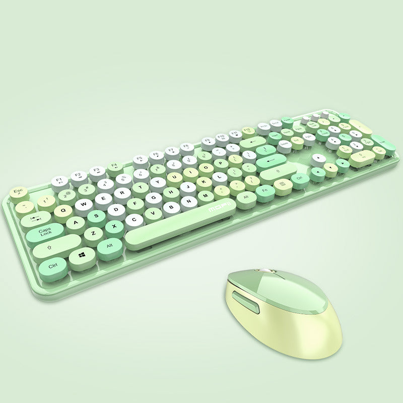 Retro Keyboard + Mouse Combo