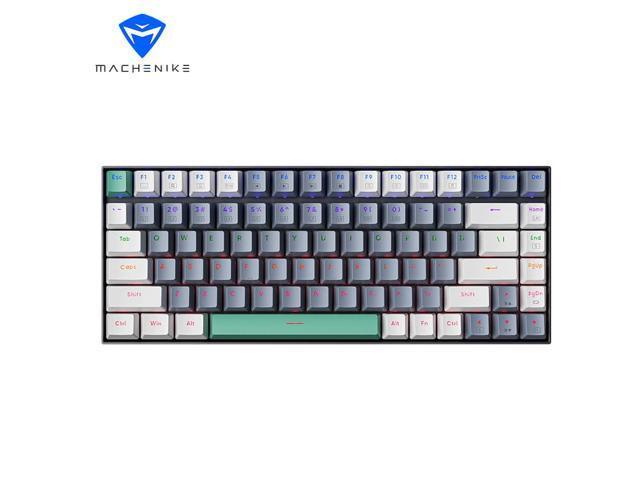 MACHENIKE K500 Gaming Keyboard;  Wired Mechanical Keyboard Hot Swappable 20 RGB Light Effects;  PBT Keycap 84 Keys RGB Light Mac Windows - Grey