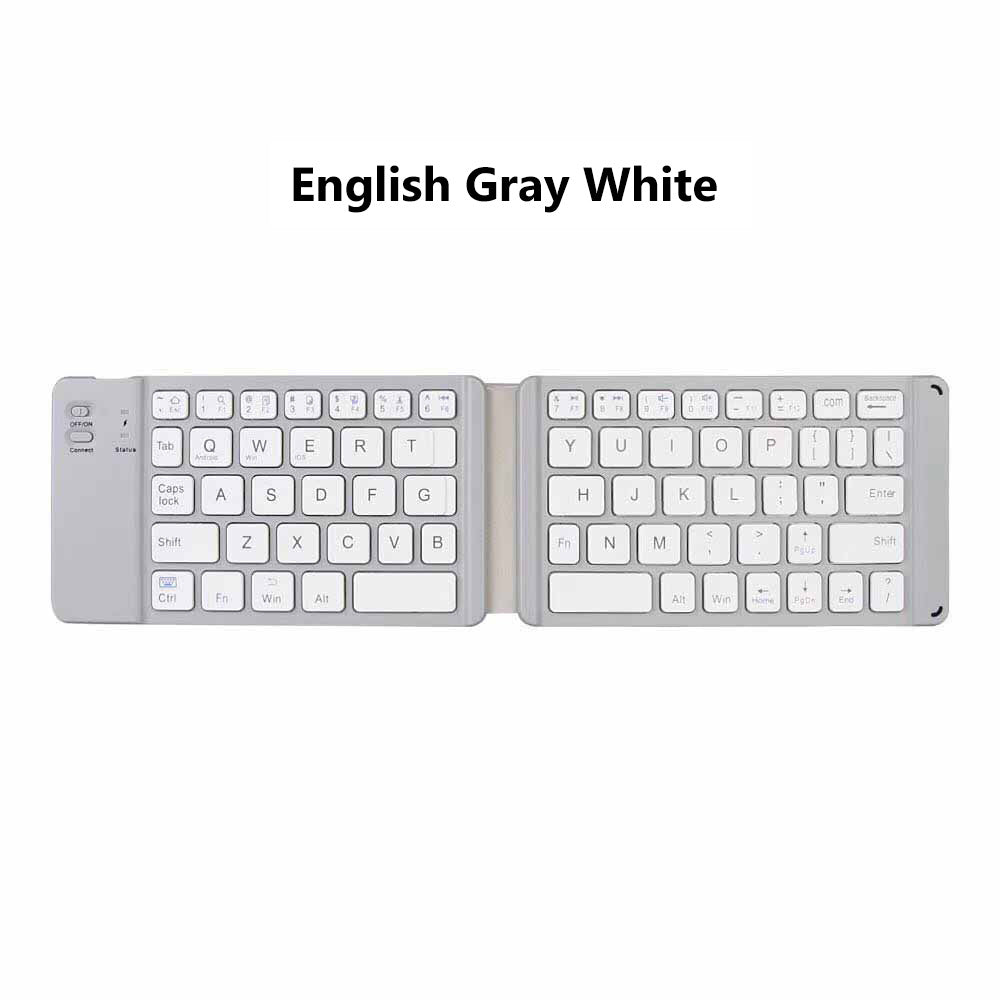 Light-Handy Mini Wireless Bluetooth Folding Keyboard; Foldable Wireless Keypad for IOS/Android/Windows ipad Tablet phone