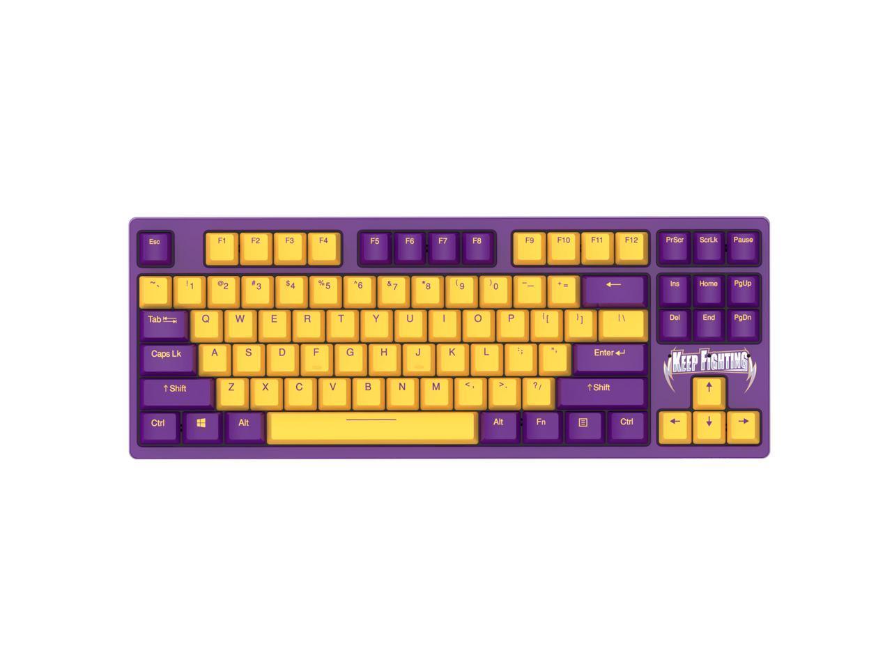 Dareu A87 violet switch Wired Mechanical Gaming Keyboard 87 Macro recording Keys N-Key RollOver Keypads with PBT Keycaps