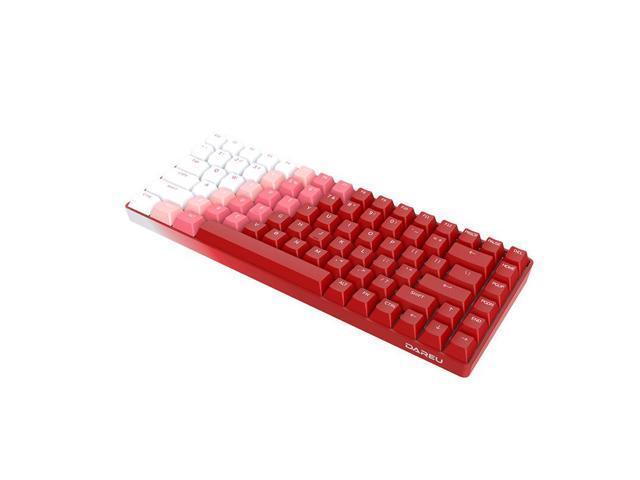 Dareu A84 china-red Tri-mode Connection 100% Hotswap RGB LED Backlit Mechanical Gaming Keyboard With Customized TTC Flame Red Switch