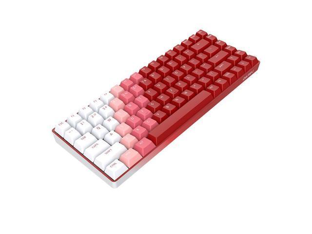 Dareu A84 china-red Tri-mode Connection 100% Hotswap RGB LED Backlit Mechanical Gaming Keyboard With Customized TTC Flame Red Switch