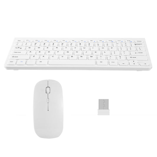 Wireless Keyboard and Mouse 2.4GHz Multimedia Mini Keyboard Mouse Combos USB Receiver