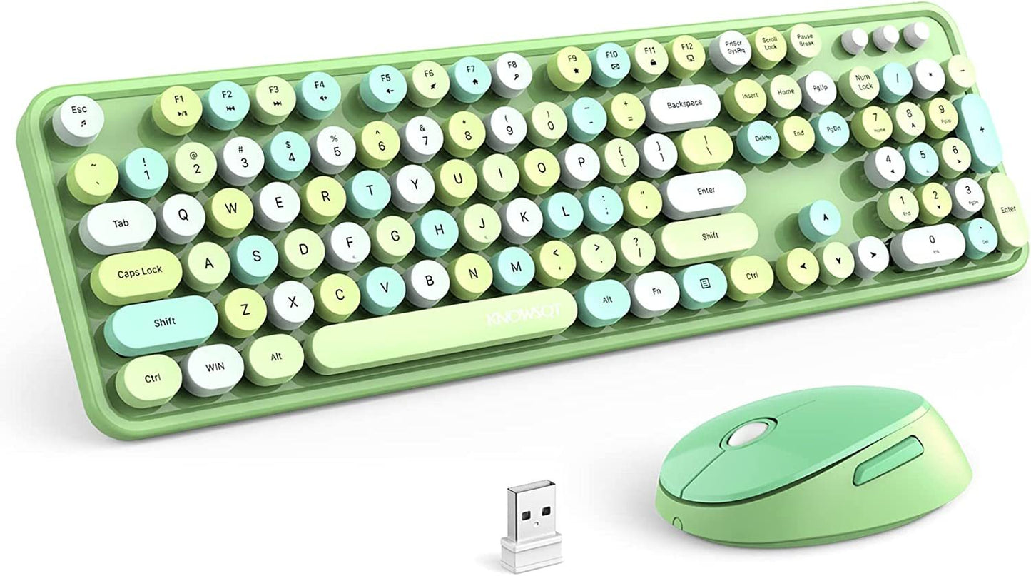 Retro Keyboard + Mouse Combo