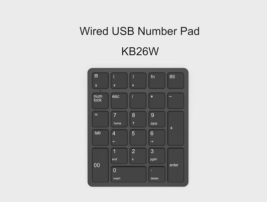 Wired Numeric Keyboard, Financial Numeric Keyboard, External Numeric Keyboard Data Entry for MacBook, Mac