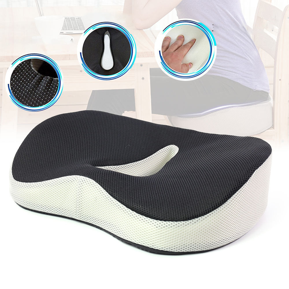 Auto Seat Cushion Memory Foam and Coccyx Cushion for Sciatica & Back Pain  Relief