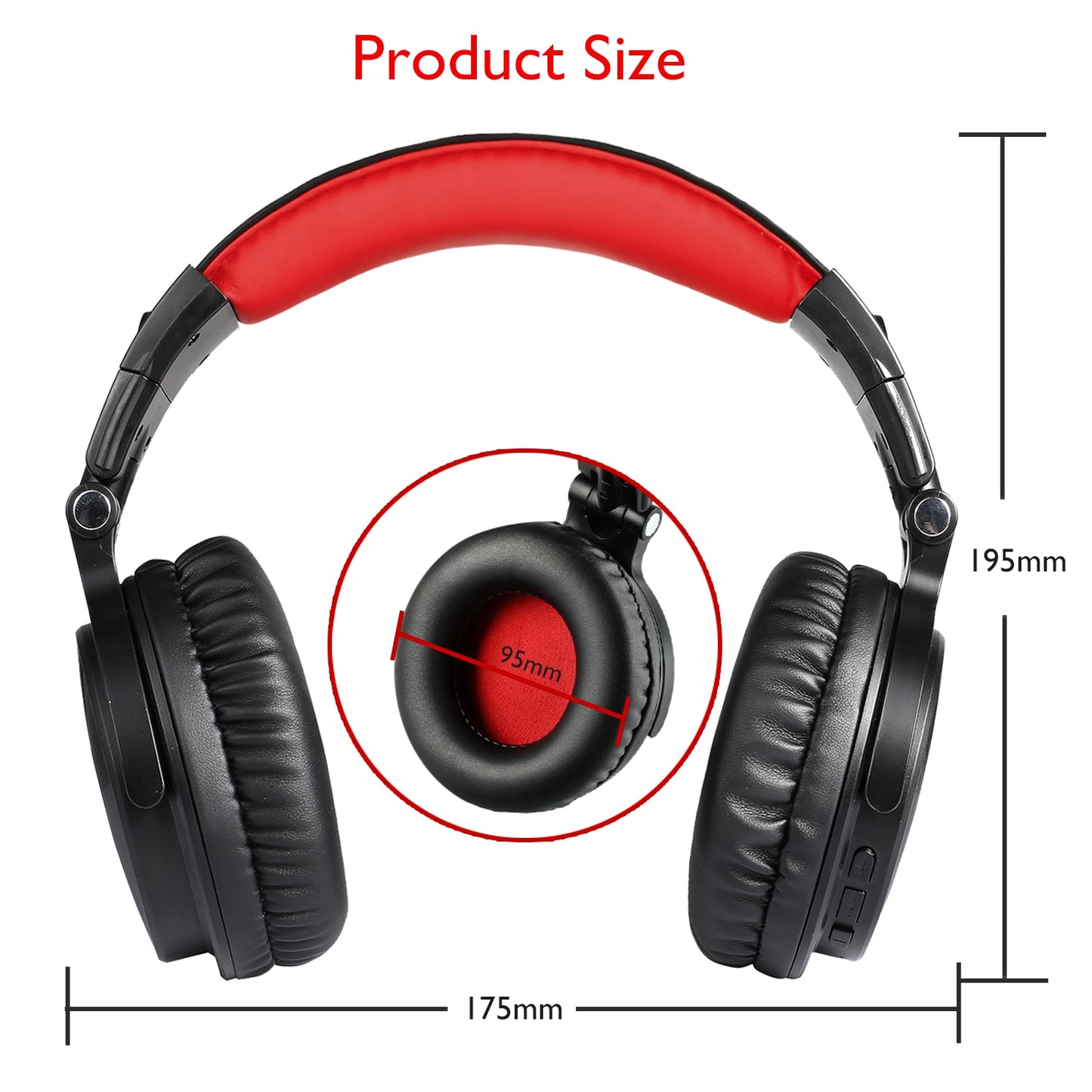 Oneodio Wireless Bluetooth 5.2 Headphones 110Hrs + Stereo Wired Gaming Headset With Boom Microphone For Phone Computer PC Gamer