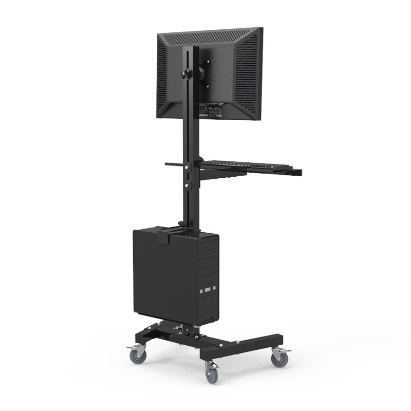 Moving Sit-Stand Desk Workstation TV Mount PS Stand Medical Equipment Trolley Computer Host Keyboard Holder Bracket W833