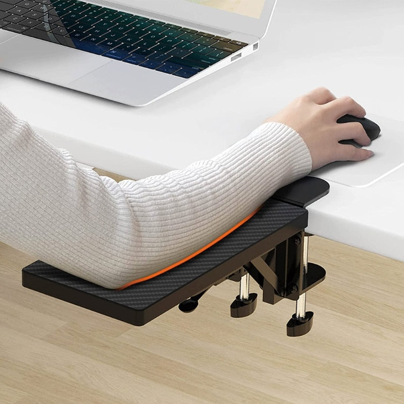 Stable Ergonomic Design Armrest Pad for Elbow, Computer Adjustable Arm Rest for Desk, Collapsible Armrest Support