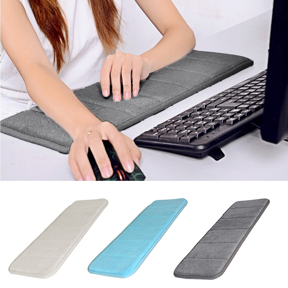 Vococal Ultra Memory Cotton Keyboard Pad Soft Sweat-absorbent Anti-slip Computer Wrist Elbow Mat Gift for Office Table Desktop